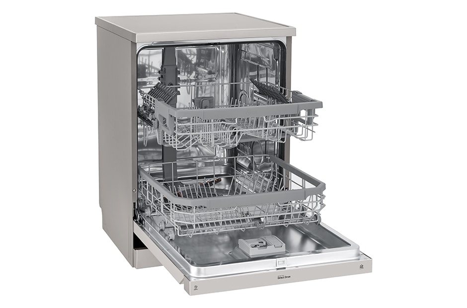LG 14 Place QuadWash® Dishwasher in Platinum Steel Finish, XD4B14PS